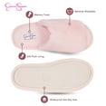 thumbnail image 3 of Jessica Simpson Womens Plush Faux Fur Fuzzy Slide On Open Toe Slipper with Memory Foam, 3 of 9
