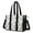 Black Dog Puppy, variant on Teacher Tote Bag,Black Dog Puppy Paw Teacher Utility Tote Bag,Large Work Tote Bags for Women with Multiple Pockets,Top Zipper Closure,13.8x10.6x6.7 Inch
