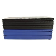 Greatmats Gymnastics Folding Tumbling Exercise Mat Blue 4x10 Ft x 2 Inch