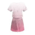 thumbnail image 5 of Zekutng Summer Dresses for Women Solid Color Short Sleeve V-Neck Mid-Calf Dress,Sizes S-2XL, 5 of 5