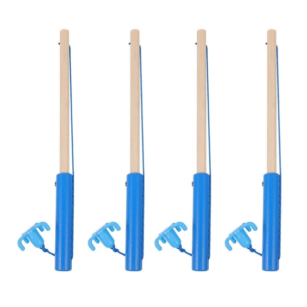 4 unids niños rodillos de pesca de madera juguetes creativos niños magnéticos cañas de pesca juguetes