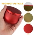 thumbnail image 4 of KAKOWELY Tea Storage Can 12pcs Multi-purpose Sealed Tinplate Box Storage Tea Jars Candy Storage Can3.15"X2.95"X2.17", 4 of 5