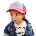 thumbnail image 5 of DALIX Infant Trucker Hat Baby Girls Boys Cap in Purple/Neon Pink (2-Pack), 5 of 6