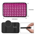 thumbnail image 2 of Car Handrails Box Pad 12.6 X 7.5 In Waterproof Non-Slip Wear-Resisting Durable Breathable Strong Tensile And Tensile Stretch Magenta Houndstooth_2, 2 of 7