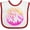 White and Red, variant on Inktastic Gatlinburg, Tennessee- Mountains in Sunrise Colors Boys or Girls Baby Bib