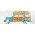 thumbnail image 2 of Coulter, Cynthia 24x12 White Modern Wood Framed Museum Art Print Titled - Vintage Station Wagon Panel, 2 of 4