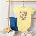 thumbnail image 4 of My Faith is Strong Like My Coffee Bodysuit Jumper Girls Infant Baby Brisco Brands 18M, 4 of 6