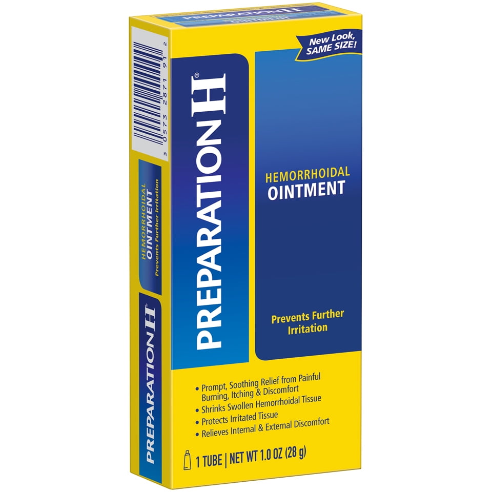 Preparation H Hemorrhoid Symptom Treatment Ointment, Itching, Burning & Relief, Tube