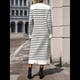 thumbnail image 5 of Vestido Tipo Suéter para Mujer, Tejido Holgado, A Rayas, Elegante, para Otoño e Invierno. L, 5 of 9