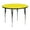 Yellow, variant on Flash Furniture 48'' Round Yellow HP Laminate Activity Table - Standard Height Adjustable Legs