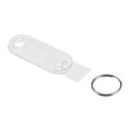 thumbnail image 4 of Uxcell 50x20mm Plastic Key Tags with Split Keyring White 16 Count, 4 of 4