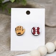thumbnail image 2 of Kcodviy Baseball Glove And Ball Wood Stud Earrings Stud Earrings Wooden Stud Earrings Ladies Earrings Clip On Stud Earrings Earring Hoops Small Christmas Earrings Bear Earrings Double Piercing Earring, 2 of 4