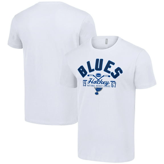 Men's Starter  White St. Louis Blues Half Puck T-Shirt