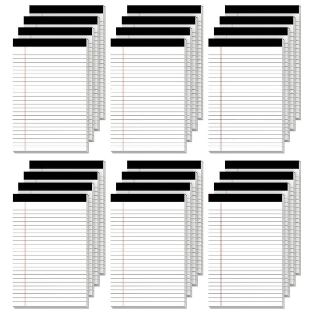 Paquete de 24 blocs de notas legales de papel reciclado de 5 x 8 g, 80 g/m²