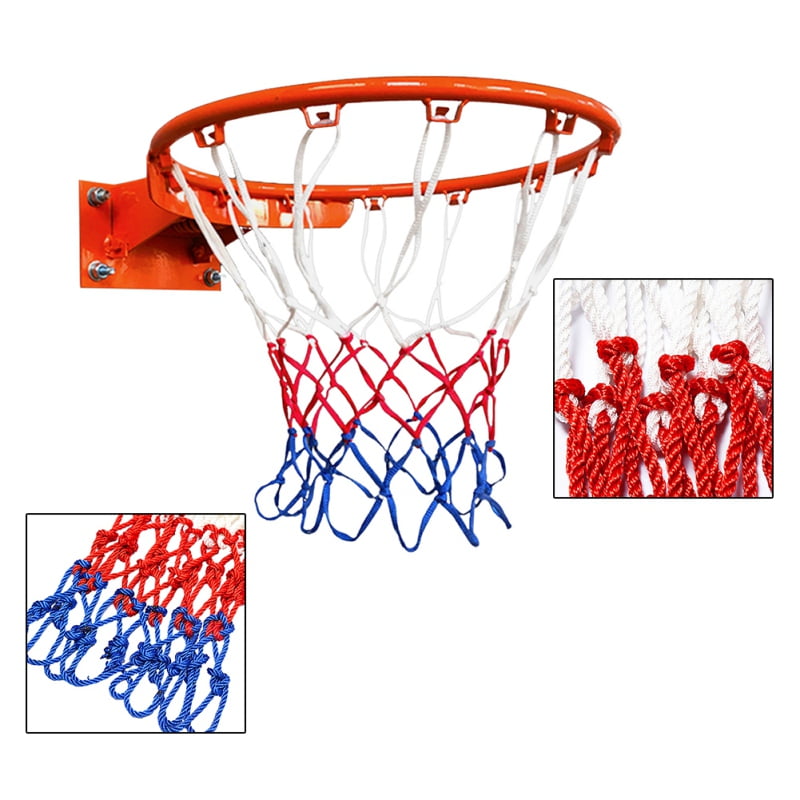 Durable Standard Mesh Thread Sports Hoop Goal Red Basketball Rim Mesh Nets YW