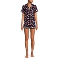 thumbnail image 2 of Secret Treasures Women's and Women's Plus Size Top and Shorts Pajama Set, 2-Piece, 2 of 5