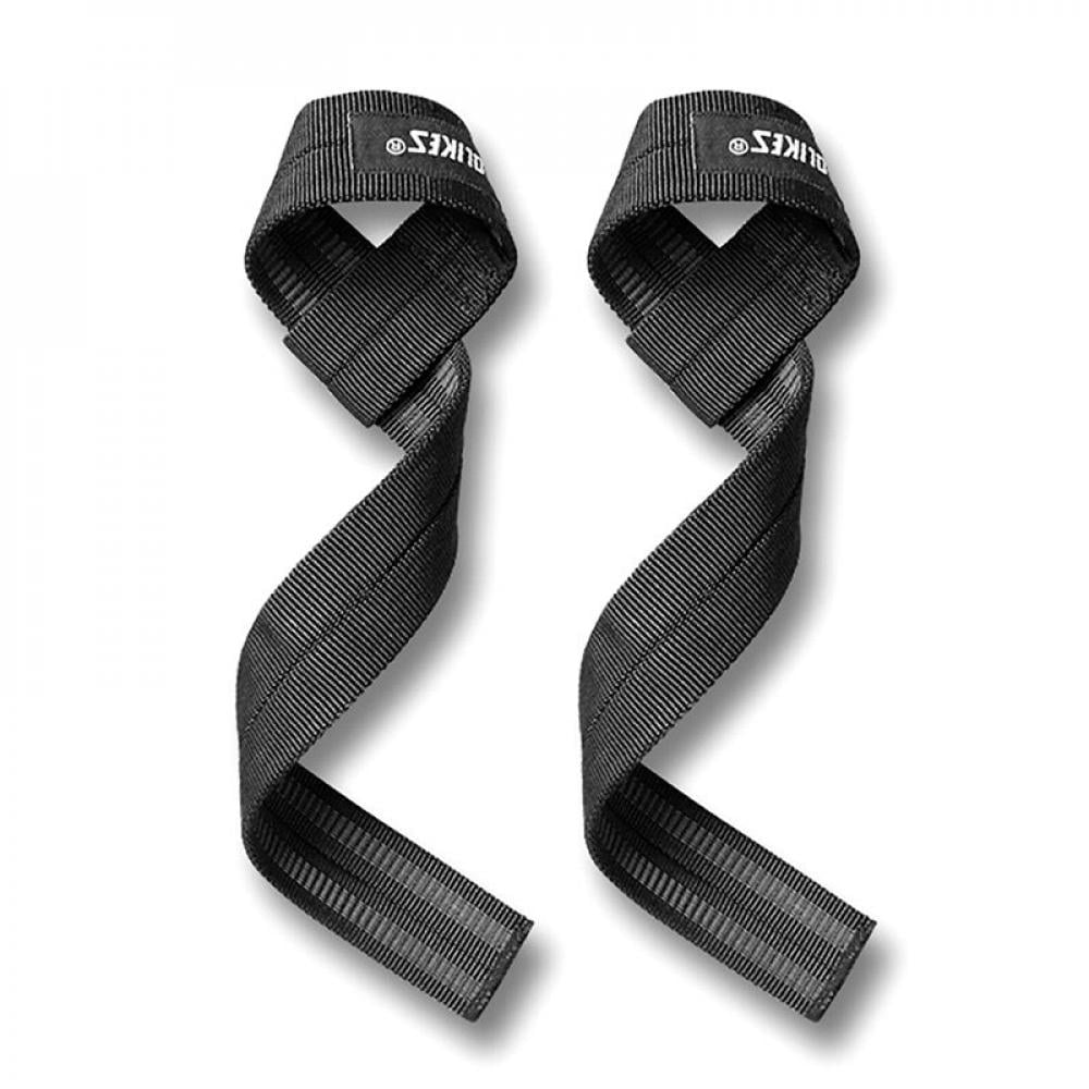 2pcs Weight Lifting Strap Solid Color Adjustable Antislip Compression Hand Wraps Belt For Dead