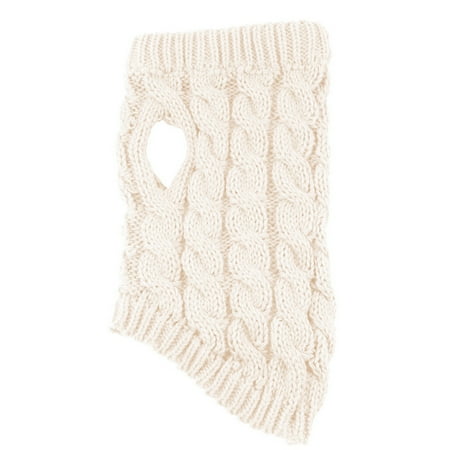 nvzhuang Dog Turtleneck Sweater Twist Knit Design Simple Solid Color Thick Warm Autumn and Winter Pet Clothing