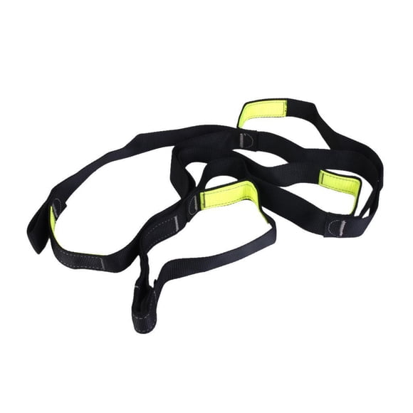 Greeniant Cuerda colgante de escalera de cincha Etrier de 4 pasos para escalada, espeleología, rescate, negro Escalada