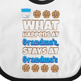 thumbnail image 4 of Inktastic What Happens at Grandma's Boys or Girls Baby Bib, 4 of 4