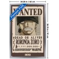 thumbnail image 2 of One Piece - Roronoa Zoro Wanted Poster Wall Poster, 22.375" x 34" Framed, 2 of 4