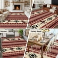 thumbnail image 5 of 5x7 Area Rugs for Living Room, Red Beige Boho Non Slip Area Rugs for Kitchen Bedroom Entryway, Vintage Abstract Art Ethnic Tribe Washable Carpet Runner Rug Floor Mats for Bedroom Home Decor, 5 of 9