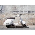 thumbnail image 2 of wall26 - White Classic Vespa Scooter Stands Parked Near The Concrete Old Wall - Removable Wall Mural | Self-Adhesive Large Wallpaper - 66x96 inches, 2 of 6