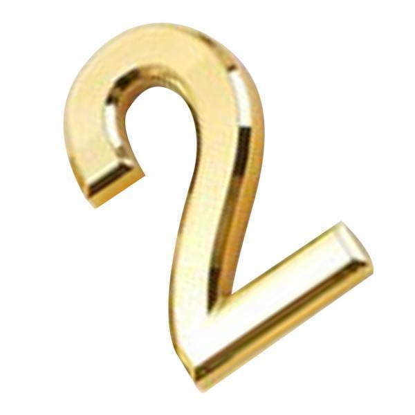 6x plástico dorado autoadhesivo número casa Hotel puerta número licencia calle pegajoso dígito numérico símbolo 0-9