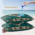 thumbnail image 4 of Lumbar Pillow Covers 20x12 Inch Set of 2, Green Southwestern Waterproof Outdoor Pillow Covers, Boho Ethnic Geometric Retro Decorative Cushion Pillowcases for Couch, Sofa, Bed, Garden, Patio, 4 of 9