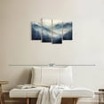 thumbnail image 2 of Elephant Stock Foggy Blue Mountainscape Wall Art - Horizontal Multi Panel Canvas - Living Room Wall Decor - Nature Multi Panel - Blue And Beige Decor - 30" x 18", 2 of 4