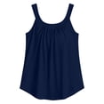 thumbnail image 6 of Built in Bra Tank Tops for Women Loose Fit Adjustable Straps Bra Summer Casual Sleeveless Scoop Neck Solid Color High Elastic Cami Shirts, 6 of 7