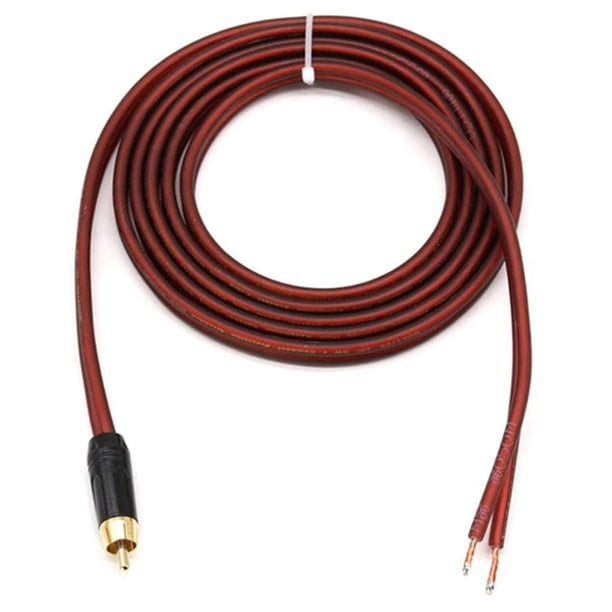 Rca Speaker Cable Bare Wire Speaker Wire To Rca Plug,replace Rca Plug Connector Adapter To Bare Wire