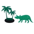 thumbnail image 2 of Dinosaur Flag Bunting Banners Hanging Garland Decoration Birthday Party Supplies (banner And Place Ornaments), 2 of 3