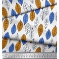 thumbnail image 3 of Soimoi Rayon Crepe Fabric Leaves Block Fabric Prints by Yard 46 Inch Wide, 3 of 3