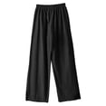 thumbnail image 2 of Delayuji Women's Linen Pants Embroidered Wide Leg Pant Trousers Breathable Loose Cotton Linen Pants, 2 of 6