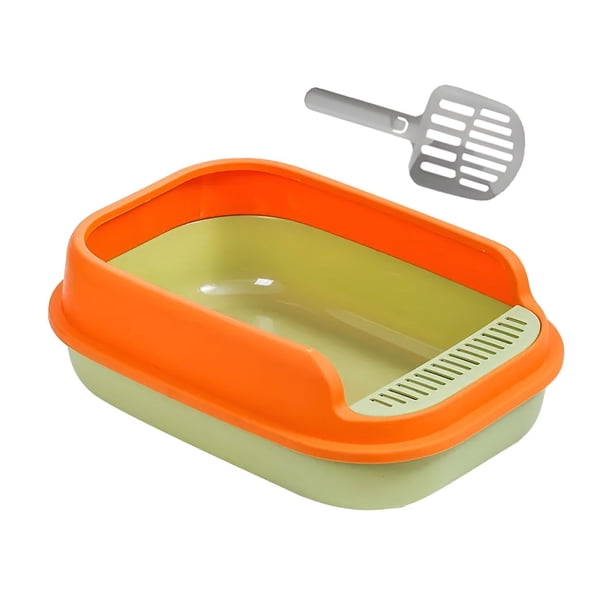 Arenero Grande para Gato con Extensión Y Pala Limpiadora 52x36x16cm