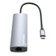 thumbnail image 4 of Estación Docking USB-C Manhattan 153959 Plata con Hub 6 en 1 Expandible, 4 of 6