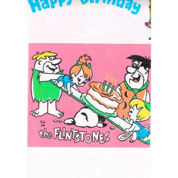 Flintstones Vintage 1969 'Happy Birthday' Paper Table Cover (1ct)