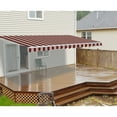 thumbnail image 1 of ALEKO Retractable Motorized Patio Awning 20x10 ft, Multi Striped Red Color, 1 of 8