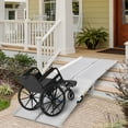 thumbnail image 2 of HOMCOM 8ft Wheelchair Ramp Foldable Portable Scooter Mobility Easy Access Carrier Ramp with Carrying Handle Aluminum Alloy, 2 of 10