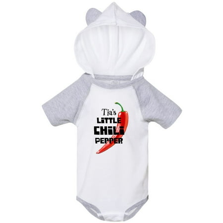 

Inktastic Tia s Little Chili Pepper Gift Baby Boy or Baby Girl Bodysuit