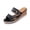 Summer Shoes # Black, variant on Wedge Sandals for Women Perforated Two Strap Cork Espadrille Open Toe Buckle Summer Casual Beach Vacation Ladies Dressy Jute Wrapped Footwear