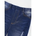 thumbnail image 3 of TiaoBug Kids Girls Ripped Flared Bell-Bottom Jeans Pants Spring Autumn Denim Pants Trouser, 3 of 6