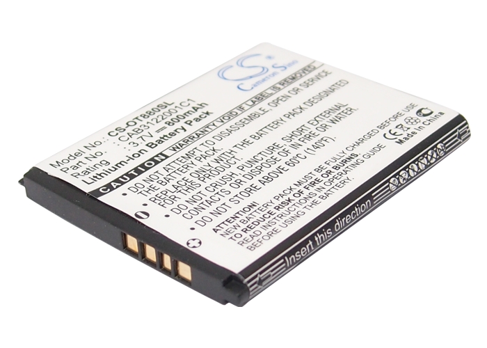Replacement Battery for TTRACFONE 3.7v 800mAh / 2.96Wh Mobile