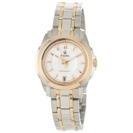 Bulova Women's 98M106 Precisionist Rose and Stainless-Steel Two-Tone Watch