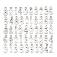 thumbnail image 1 of 50 piezas de números del 0 al 9, accesorios para manualidades, pulseras, collares, llaveros, colgantes y joyas (números del 0 al 9, 5 piezas cada uno), 1 of 7