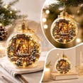 thumbnail image 4 of Feledorashia Lighted Christmas Ornament, Scripture Keepsake Ornament, Hanging Decor for Christmas Tree and Memorial Display, Clear Acrylic Globe with Printed Scene Hanging Cap and Soft Light, 4 of 7