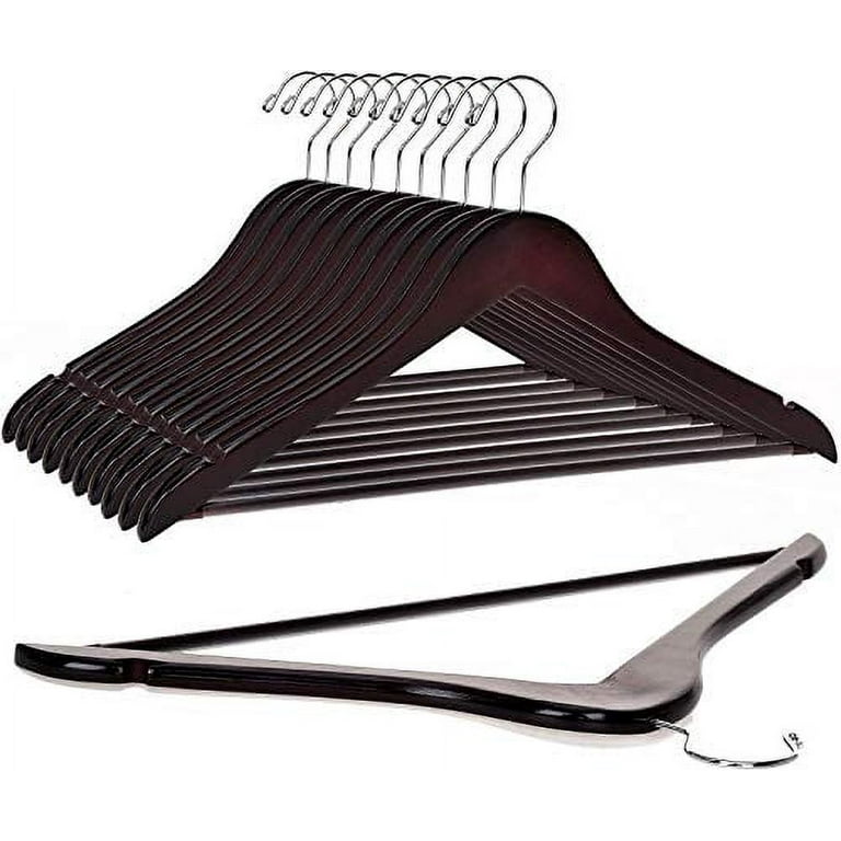 Style Selections Wood hanger 10-Pack Wood Clothing Hanger (Natural) in the  Hangers department at
