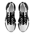 thumbnail image 5 of Simple Black And White Stripes Walking Shoes for Men Woman Lightweight Tennis Fashion Elastic Sports Shoes Cushion Basketball Shoes, 5 of 7