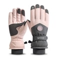 thumbnail image 3 of DPTALR Woman's Gloves Winter Outdoor Windproof Ski Riding Plus Velvet Double Layer Warm Gloves, 3 of 9